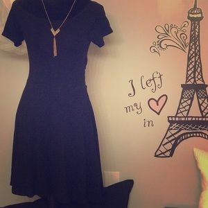 Size L Black mini dress